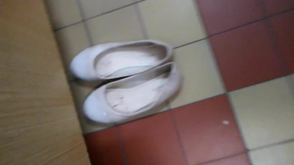 Cum in smelly secretary shoe