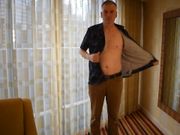 Exposed Loser Strips Naked In A Hotel