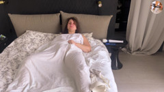 Home Alone Masturbating Pussy Play Under the Sheets