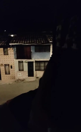 Jerking off in the stairs outside