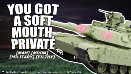 (M4M) Suck Commanders Cock In An M1 Abrams Tank (MDOM) (MILITARY) (DIRTY)