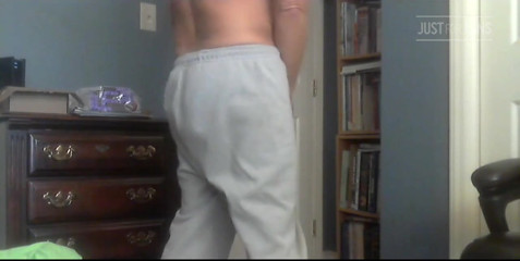 Pissed Sweats off, Stroking Cumshot