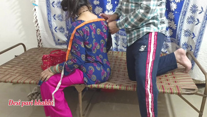 Desi Indian hot Bhabhi sex with tailor master hard fuck