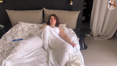 Home Alone Masturbating Pussy Play Under the Sheets