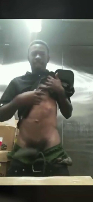KFC worker adding some extra flavor to your chicken