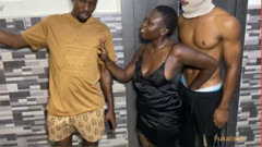 Big cock guard fucks landlords big ass Ebony wife