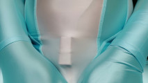 I put on the bodysuit my wife gave me and came inside the clothes several times