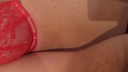 sissy slut cums on cam while masturbating at home