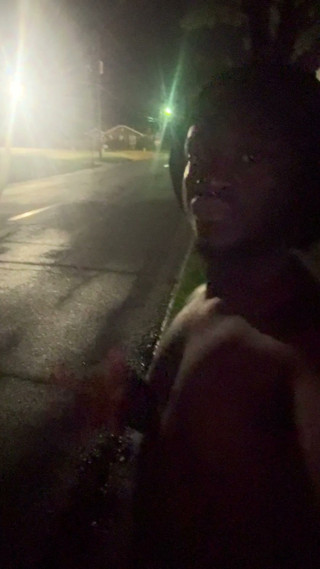 Fooling Around At Night Outside On The Sidewalk Fully Naked Part 3