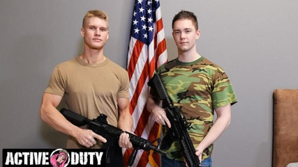 Army Cadet Sucks Cock For The Very First Time - Activeduty