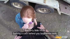 Fake Cop - Unfaithful Girlfriend Candi Coxx Cucks Her BF