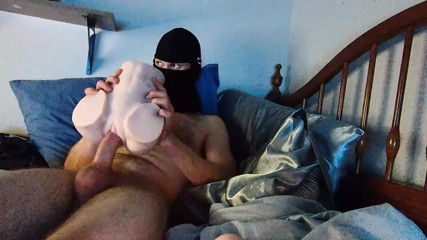 Thick cock College White guy fucks toy