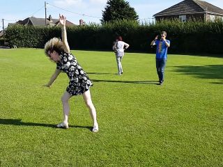 Flashing Pussy Doing Cartwheels In The Park