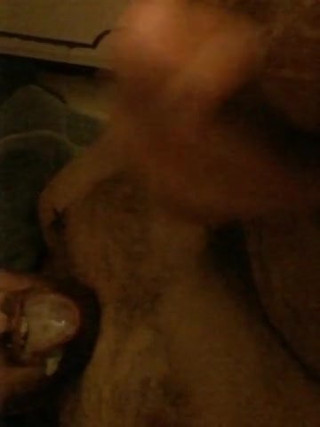 Cum in own mouth and swallow self facial