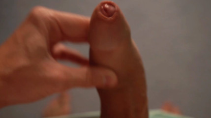 Fat uncut penis