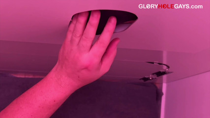 Married family man only finishes at the gloryhole - when his cock is tied