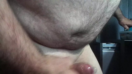 Filling condom with hot, ready to be tasted