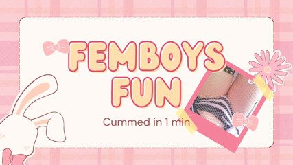 Femboy jerking off