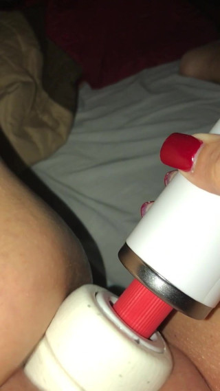 Masturbating