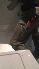 Cum on the shower window