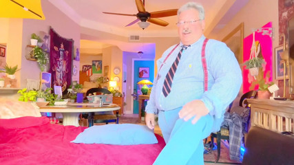 Professor Piss All Over His Dress Socks and Huge Cum Shot
