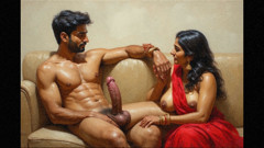 First night turns into gangbang husband calls his friends to gang bang her newly married wife as she takes all the dicks
