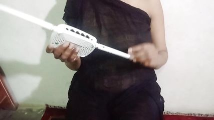 Black Hijab Desi Wife Wireless Device Fucking