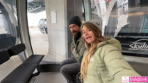 Pretty Girl Gondola Ride Blowjob