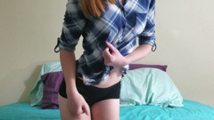 Petite Sierra strips and cums for Haley