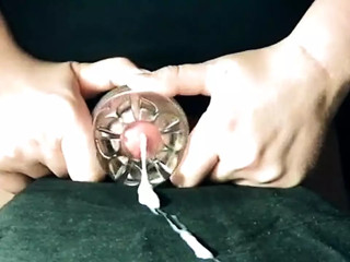 Fucking Flashlight in close up and powerful cum on your face