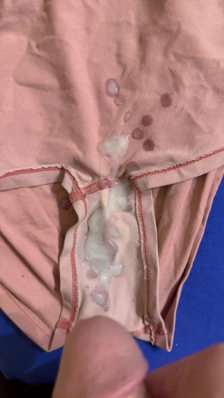 Cum on wife's panties 45