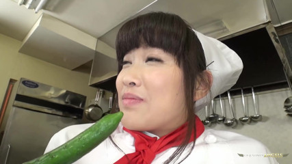 The chef and restaurant management reprimand the Asian cook by instructing her to squeeze thick veggies