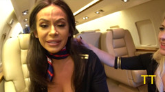 Triple BJ by Horny Pj Flight Attendants Kiki, Willow & Emma
