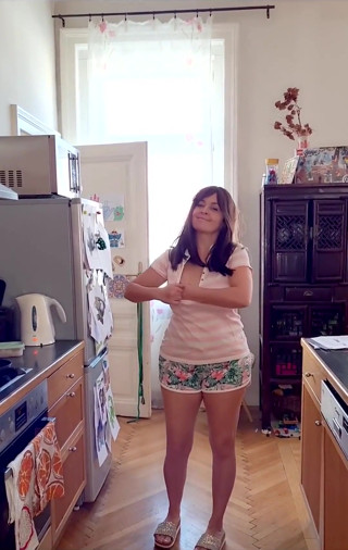 Kitchen BJ & Cum