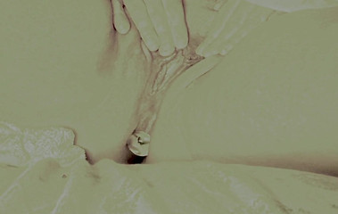 Strong snapping orgasm contractions with buttplug