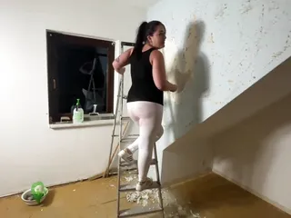 Fucked in a neighbor&#039;s apartment while renovating