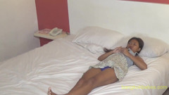Exclusive Indonesian Amateur Lani Gets Massive Cock Cowgirl, Missionary, Big Ass, Cum on Stomach.