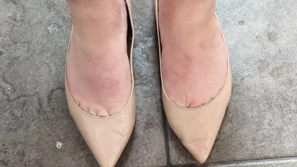 Pissing in shoes then walking in them thumbnail