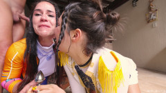 Halloween Huntr X Roomies Swallow Urine, Plugs and Ass Destroyed Rumi X Mira X Ragnarok