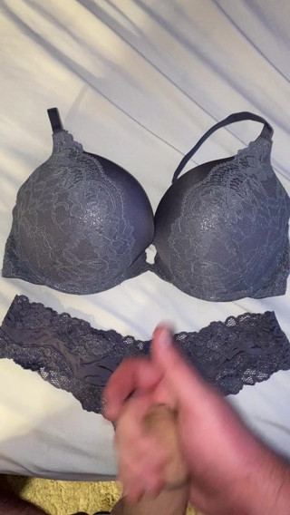 Hot teachers grey thong cum