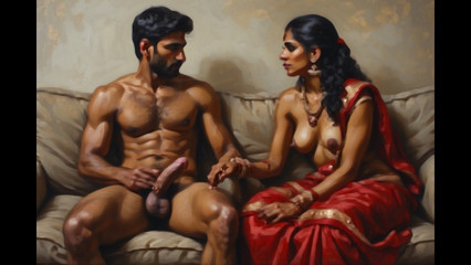Hot indian village aunty gets her pussy creampied by city boy