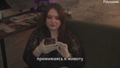 Porn story - guy enjoyed the girl's pussy and then her strap-on (Russian, femdom,cunnilingus, pegging, latex gloves)