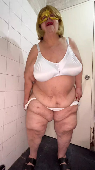 Grandma Whore Gets Naked And Touches Her Pussy