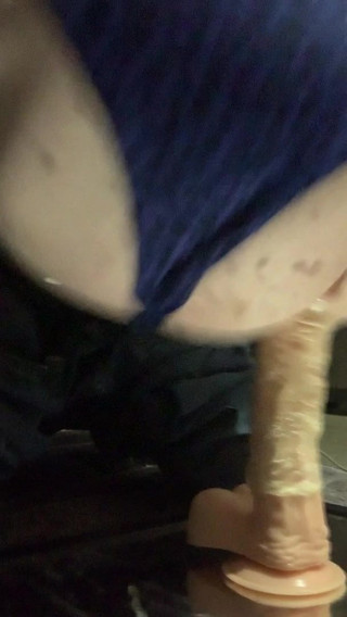 sissy riding dildo