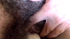 Anal with Big Dildo Close-up