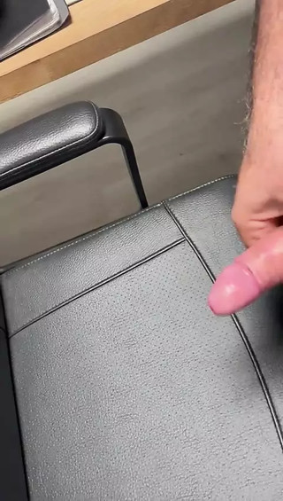 Cumshot on my chair