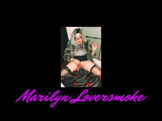Goddess Marilyn Smoking and Stroking For Cum In Fur Coat