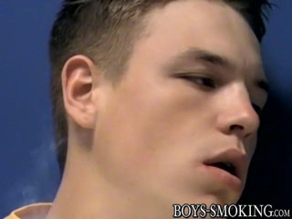 Twink smoker Shane Allen ass fucking after blowjob