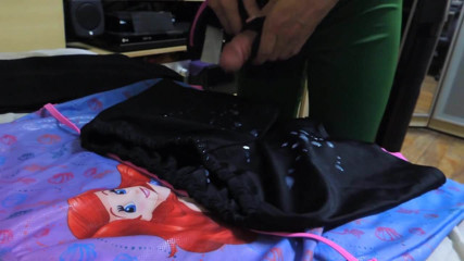 cum on short spandex
