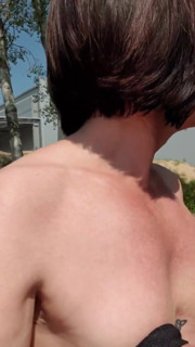 Nude Run with Outdoor Squirt